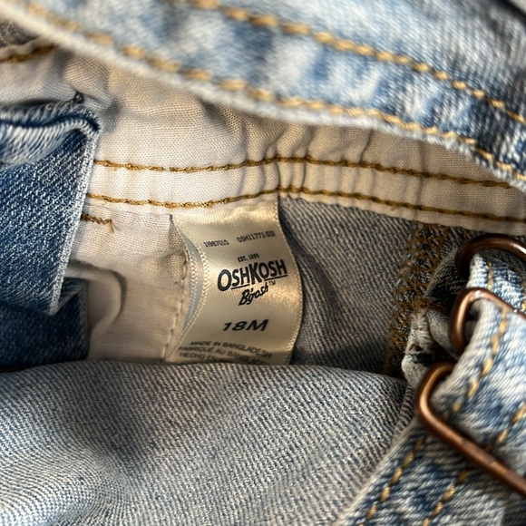 18M Oshkosh flannel shirt and overalls bundle - Picture 9 of 9